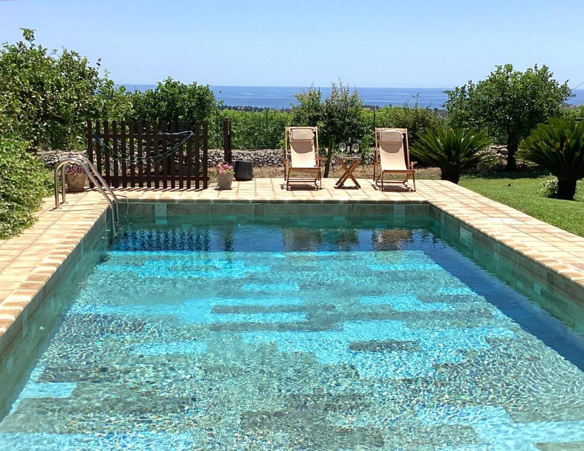 Authentic Sicilian Charm, Pool, Sea View, Wi-Fi & Parking Villa Avola Buitenkant foto